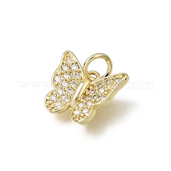Messing micro pave klar zirkonia charme&nbsp;CU-L001-09G-07