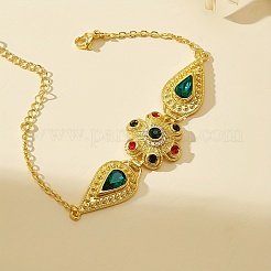 Браслеты из винтажной и богемной латуни с кубическими циркониями для женщин&nbsp;CK4218