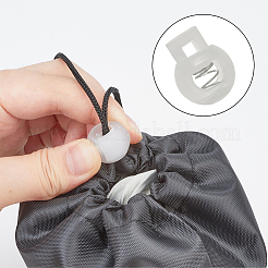 50 Stück Kordelstopper aus PP-Kunststoff mit Eisenfeder&nbsp;KY-CN0002-36A