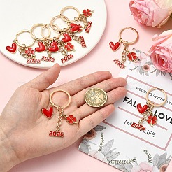 10 pendentif décoratif en alliage émaillé représentant un trèfle&nbsp;KEYC-YW00284
