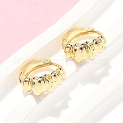 Латунные серьги обруча&nbsp;EJEW-Z102-24G