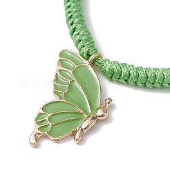 Браслеты с подвесками из сплава эмали&nbsp;BJEW-JB09966-04