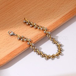 Zweifarbige Gliederkettenarmbänder aus Edelstahl 304&nbsp;WGF39E1-01