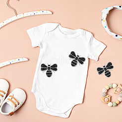 8 шт. аппликация из стразов с эффектом горячей фиксации в виде пчел&nbsp;PATC-CP0001-03