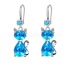 Болтающийся серьги сплава горный хрусталь&nbsp;FS-WG213CF-03