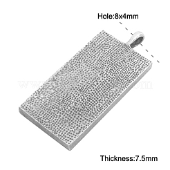 Aluminium-Anhänger Fassungen für Cabochons&nbsp;LS-PALLOY-2418-AS-LF