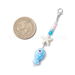 Decorazioni pendenti in porcellana fatte a mano&nbsp;HJEW-JM03211-02