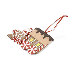 Décorations de pendentif en argile polymère faites à la main pour voiture de Noël&nbsp;LS-HJEW-P017-03C