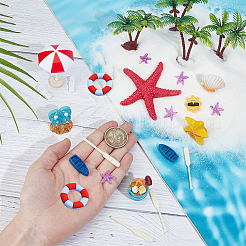 22 шт. 12 стиля мини-украшения из смолы&nbsp;DJEW-OC0001-55