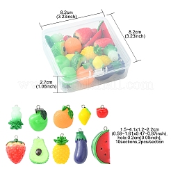 20шт 10 стиля непрозрачные подвески из смолы&nbsp;RESI-FS0001-35