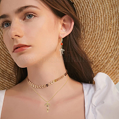 14шт 7 стиля латунные микропаве прозрачные подвески с кубическим цирконием&nbsp;KK-HS0014-93