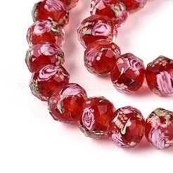 Cuentas de lampwork luminosas hechas a mano&nbsp;LAMP-N037-01B