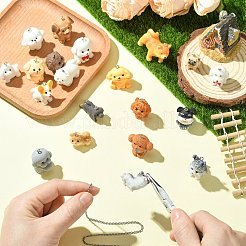 20шт 20 стиля непрозрачные подвески из смолы&nbsp;RESI-CJ0005-06