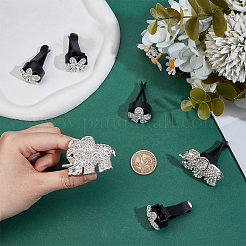 6 шт. автомобильные зажимы для воздуховодов из сплава со стразами&nbsp;HJEW-OC00240