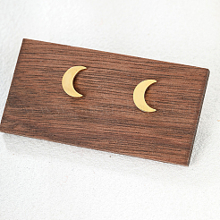 Модные и милые серьги-гвоздики Moon 201 из нержавеющей стали&nbsp;OA0513