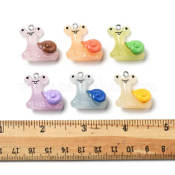 20 шт. подвески из смолы в виде улитки&nbsp;RESI-FS0002-12