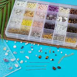 Kit de fabricación de aretes de cuentas de diy&nbsp;DIY-FS0001-98