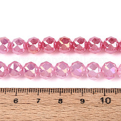 Anlaufschutz-Glasperlenstränge mit galvanischer Beschichtung&nbsp;GLAA-N064-8mm-07