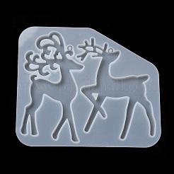 Moules en silicone pour pendentif de renne de noël&nbsp;DIY-P075-C03