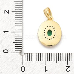 Подвески из латуни с микропаве из циркония&nbsp;KK-M303-02G-05