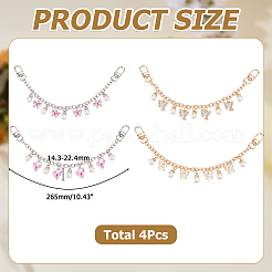 4 catene di estensione per borse in lega&nbsp;HJEW-HS00135
