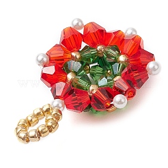 Pendentifs en verre de Noël&nbsp;PALLOY-JF03010-02