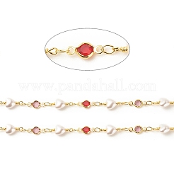 Латунные стеклянные плоские круглозвенные цепи&nbsp;CHC-E024-13G