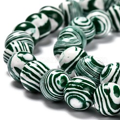Perline malachite fili sintetici&nbsp;X-G-I199-32-6mm-F