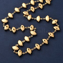 Женские ожерелья-цепочки в форме ракушек из нержавеющей стали 304&nbsp;NJEW-G178-17G