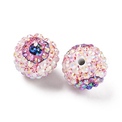 Круглый смолы горный хрусталь бисер&nbsp;OACR-Z035-01A