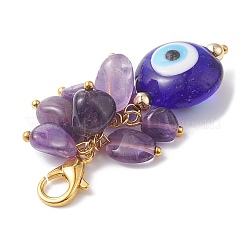 Подвески из натуральных смешанных драгоценных камней HJEW-JM01108