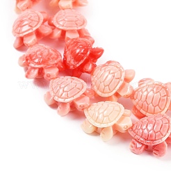 Нити резных бусин из синтетических ракушек&nbsp;SHEL-C008-02