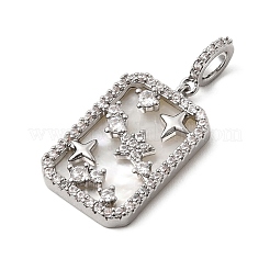 Подвески из натуральной раковины и прозрачного кубического циркония&nbsp;KK-G553-11P