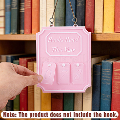 Libri di plastica letti quest'anno libreria bancone decorazione libresca&nbsp;AJEW-WH0596-877B