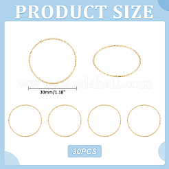 30 шт. Латунные соединительные кольца&nbsp;KK-UN0002-64