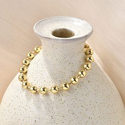 Браслеты из латуни с шариковой цепочкой для женщин&nbsp;LS-BJEW-G676-01C-G