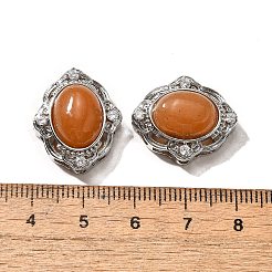 Многорядные звенья из натурального красного авантюрина KK-M304-04P-16