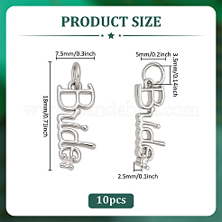 10шт латунные подвески с микропаве и кубическим цирконием&nbsp;KK-PH0014-23P