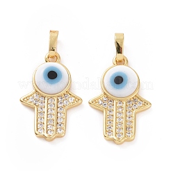 Colgante micropavé cubic zirconia de latón&nbsp;ZIRC-F136-02G-05