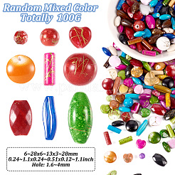 100 г непрозрачных акриловых бусин с имитацией драгоценного камня&nbsp;MACR-TA0001-53