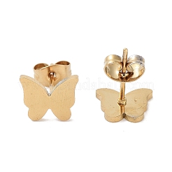 Boucles d'oreilles à tige en acier inoxydable 304 plaqué sous vide PVD pour femmes&nbsp;EJEW-A048-48H-G