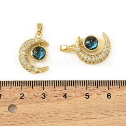 Латунные микро проложить кубического циркония подвески&nbsp;KK-I477-01G-02