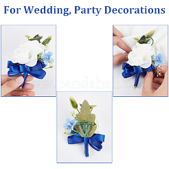 2 broche boutonnière en tissu de soie&nbsp;JEWB-CP0001-42