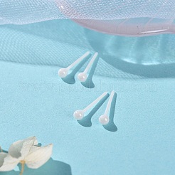 Pendientes de cerámica con circonitas biocerámicas hipoalergénicas.&nbsp;EJEW-Z023-11E