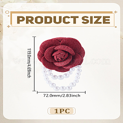 1 шт. брошь-цветок из ткани&nbsp;JEWB-LP0010-04A