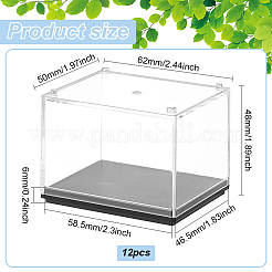 12 vitrina rectangular de acrílico transparente para minifiguras&nbsp;ODIS-FG0001-79