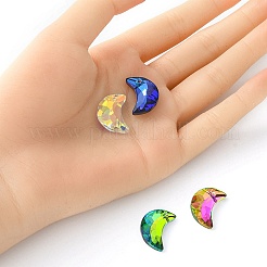 4шт 4 цвета подвески из гальванического стекла&nbsp;EGLA-YW0001-58