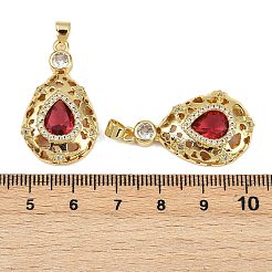 Colgante micropavé cubic zirconia de latón&nbsp;KK-S526-20G-A