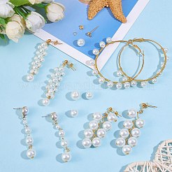 Kit de fabricación de aretes de gota larga de perlas de imitación de diy&nbsp;DIY-SZ0009-67
