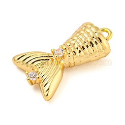 Латунь с подвесками из прозрачного кубического циркония&nbsp;LS-KK-G508-01B-G